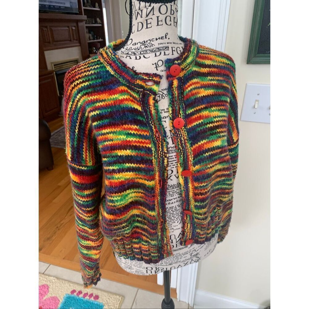 Reference Point Vintage Rainbow Cardigan - Picture 7 of 11
